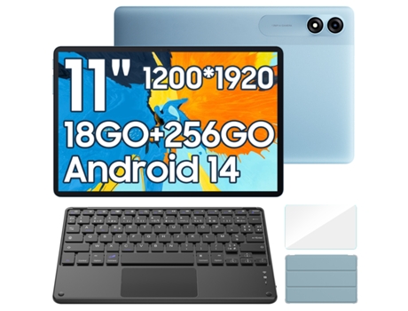 Tablet BLACKVIEW Tab9Wifi Teclado K1(10.95'' - 18 GB - 256 GB - Azul)