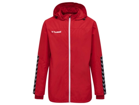 Abrigo para Hombre HUMMEL Authentic All Weather Rojo para Fútbol (140 cm)