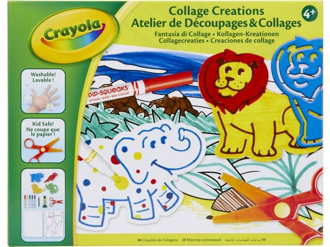 Juguete Criativo Crayola 040576 crayola040576 set dibuja plantilla animal 24x18cm multicolor