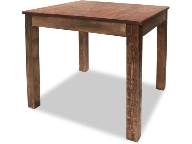 Mesa De Comedor vidaxl 244495 madera reciclada maciza 82x80x76