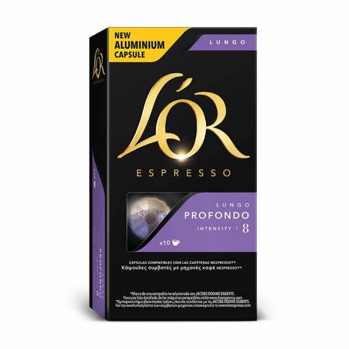 Cápsulas Café Espresso L'OR Lungo Profondo 8