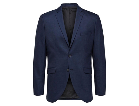 Chaqueta Blazer SELECTED Mylostate Slim (Azul Oscuro - 52)