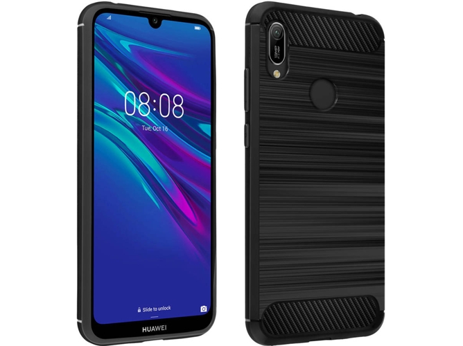 Carcasa Huawei Y6 2019, Honor 8A AVIZAR Silicona Negro