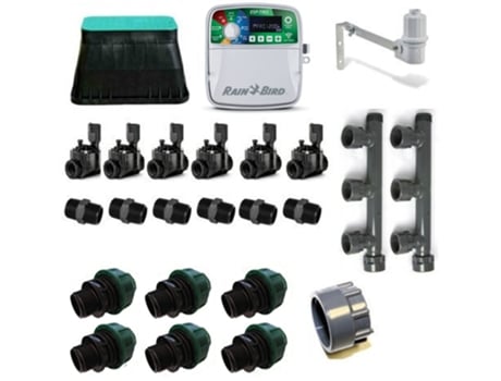 Kit de riego RAIN BIRD ESP-TM2 de 6 Zonas 220V Interior Oferta exclusiva