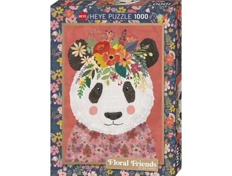 Puzzle 1000 Pcs Floral Friends Cuddly Panda (9 años)