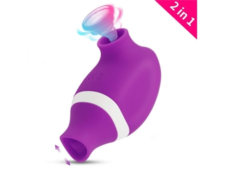 Vibrador de succión femenino, estimulador de clítoris succionador de clítoris (Morado) VEANXIN