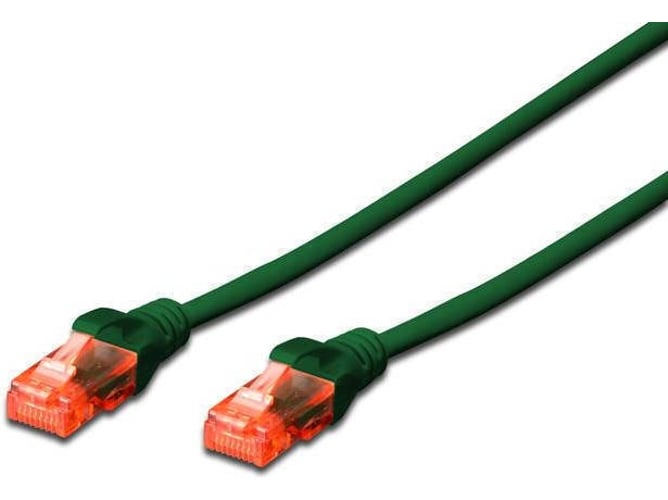 Cable de Red DIGITUS (RJ45 - 25 cm - Verde)