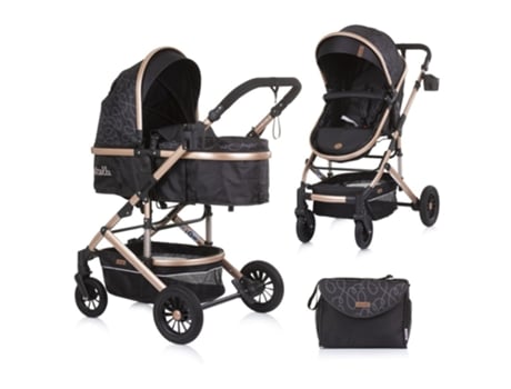 Carrito de bebé ESTELLE dúo convertible de CHIPOLINO ebony