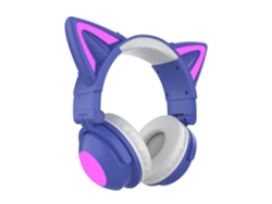 HJKBTECH Auriculares Bluetooth Luminous Gaming para niñas Púrpura