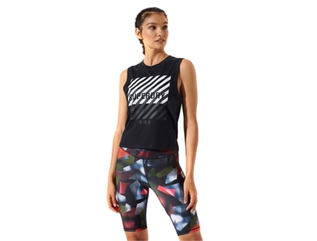 Camiseta de Mujer para Running SUPERDRY Core Graphic Negro (XS)