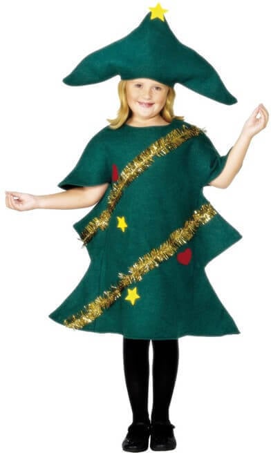 Children Smiffys De navidad verde con y gorro niño disfrazzes talla 7 9