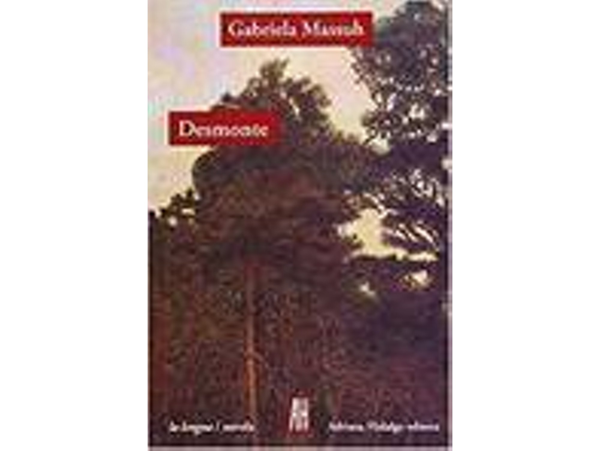 Libro Desmonte de Gabriela Massuh