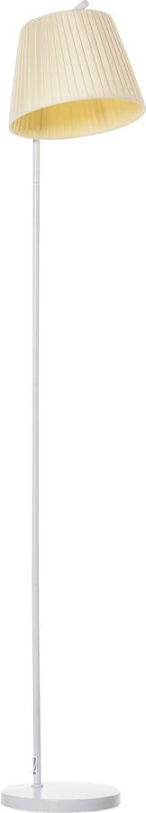 Lámpara de Pie HOMCOM B31-266 (Blanco - E27 - 40W - Metal - 25x165 cm)