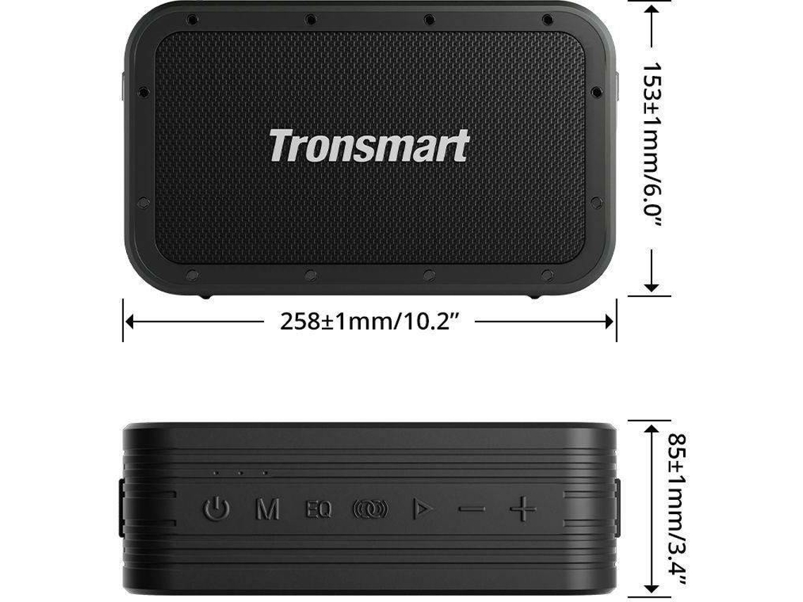 Altavoz Bluetooth TRONSMART Force Max (80 W - Autonomía: 13 horas - Negro)