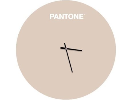 Reloj De Pared pantone by homemania hio8681847185383 beige y blanco metal arenablanco 40x015x40 cm