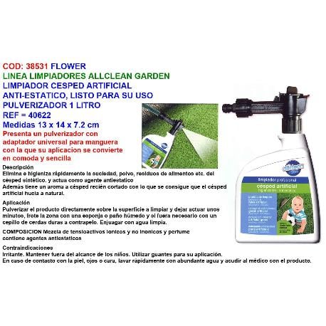 Flower limpiador cesped artificial listo para uso 1 lt 40622