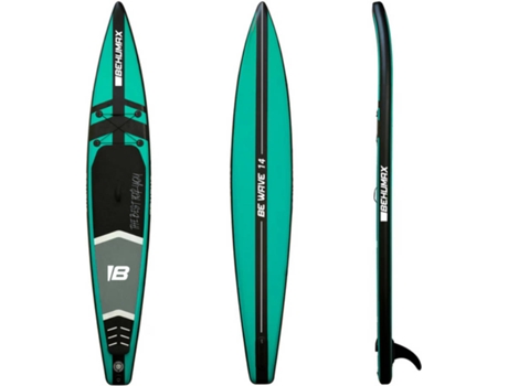 Tabla de Paddle Surf BEHUMAX Be Wave Race 14 Verde (426x15x74 cm)