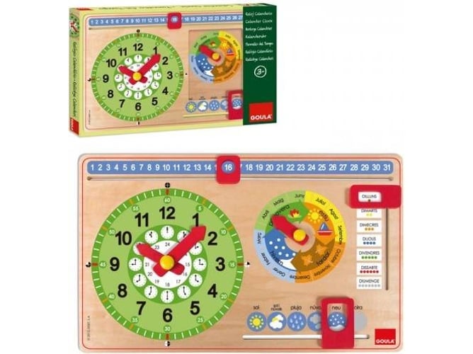 Reloj Calendario Catala juego goula