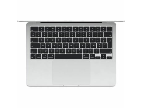 Laptop APPLE MacBook Air M3 (2024) (Plateado - 256 GB SSD - 8 GB RAM - AZERTY - Azerty Francés)