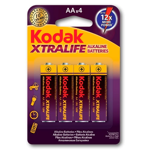 Pilas KODAK Alk Max AA (LR06) (Pack de 4)