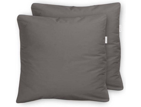 2 Fundas de Almohada GUY LAROCHE Pure (Antracita - 100% Percal Algodón - 65x65 Cm)