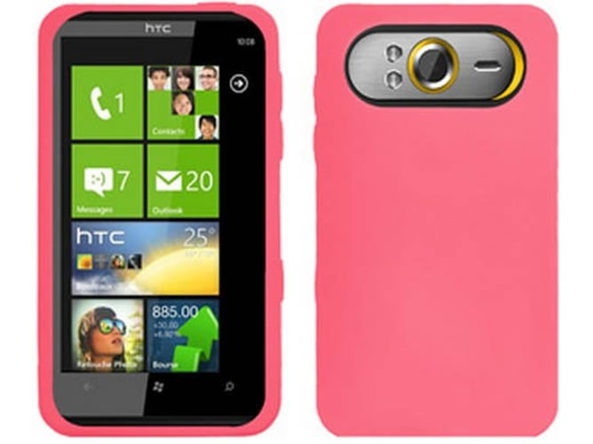 Carcasa HTC HD7 AMZER Silicone Skin Jelly Case Rosa