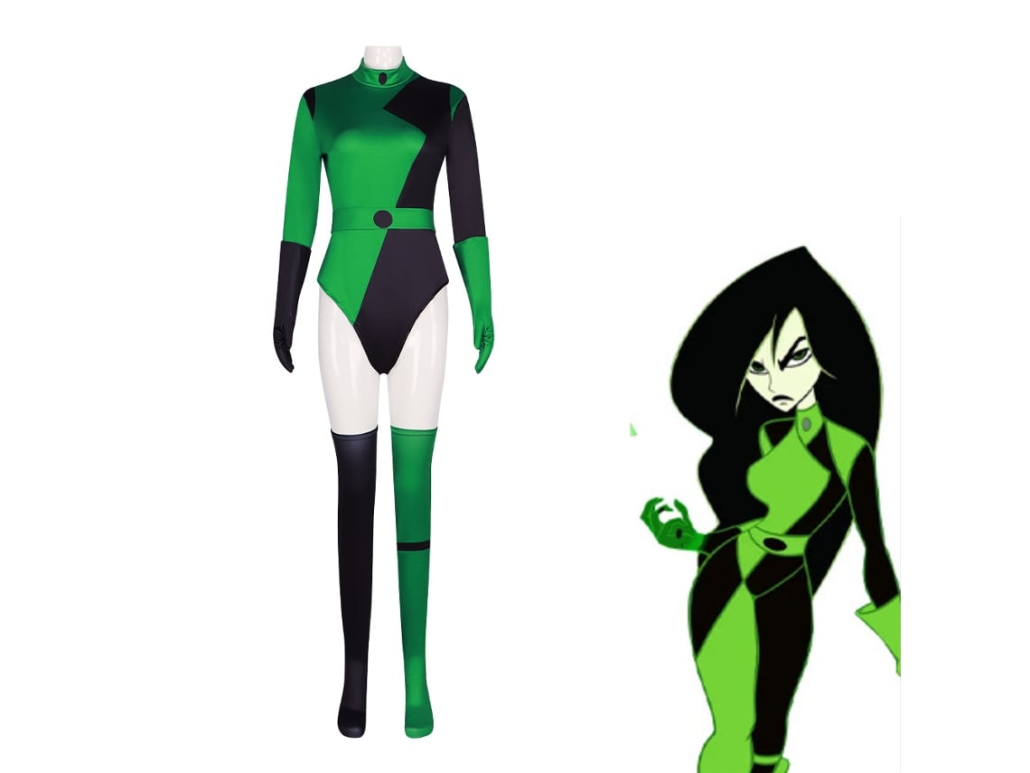 Disfraz de niña picante Shego cosplay traje de baño ajustado 140 | Worten.es