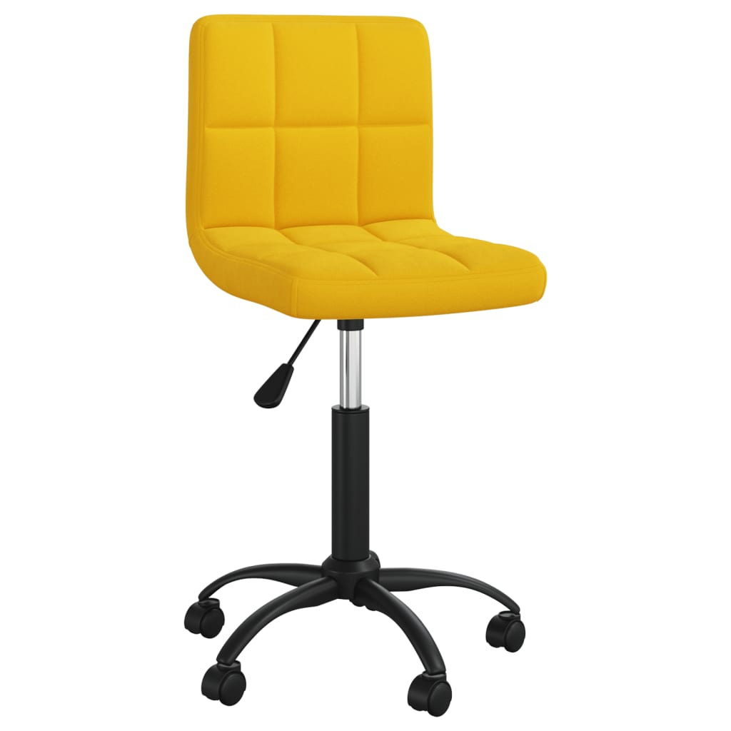 Silla de Oficina VIDAXL Giratoria Amarillo (Terciopelo - 40 x 47 x (76-87.5) cm)