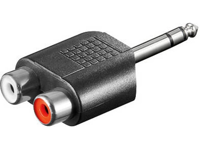 Adaptador de género GOOBAY 6.35 mm - 2xRCA