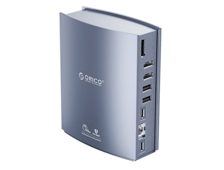 Adaptador ORICO Cdh-15N 15In1 Tipo-C a Aux 3.5Mm 1000Mbps Sd/TF 2Tipo-C 2Usb3.0 4Usb2.0 Pd100W Dp1.4 2HDmi para Huawei Mate40/P50 S20