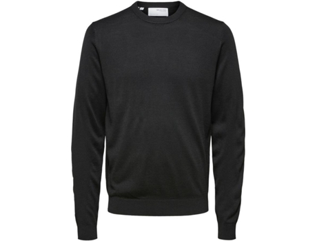 Camiseta SELECTED Punto Hombre (S - Negro)