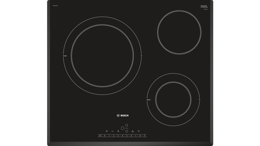 Placa de Vitrocerámica BOSCH PKK651FP2E (Eléctrica - 59.2 cm - Negro)