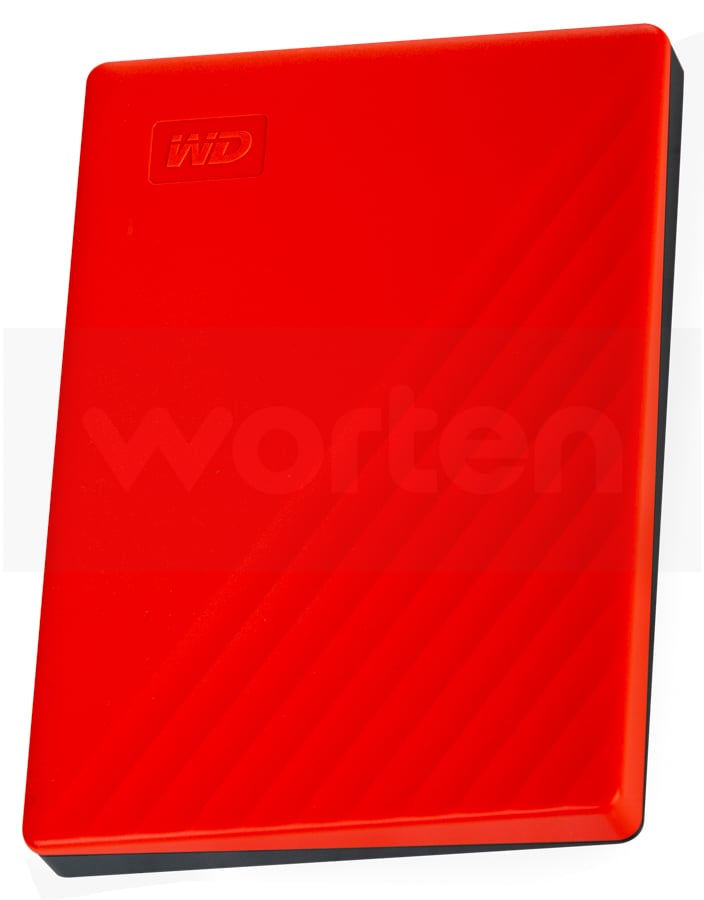 Disco HDD Externo WESTERN DIGITAL My Passport Worldwide (Rojo - 2 TB - USB 3.0)