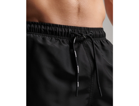 Pantalones Cortos de Baño para Hombre de Playa SUPERDRY (M - Poliéster - Negro)