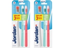 Pack de 2 Cepillos de Dientes JORDAN Clean Smile Soft (3 un)