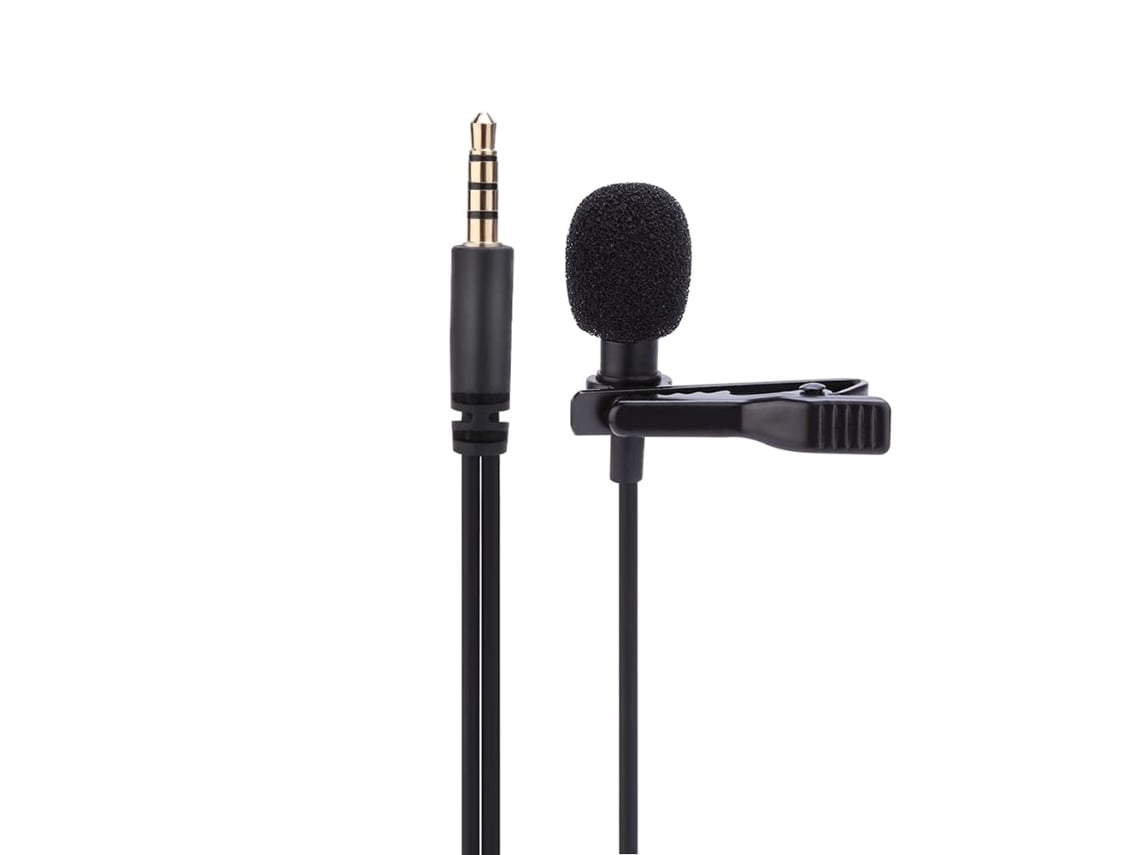 Micrófono de clip micrófono con clavija mini compatible con PC/teléfono  inteligente/cámara compatible con IOS/Android/Windows conector de 3 5 mm  micrófono Lavalier