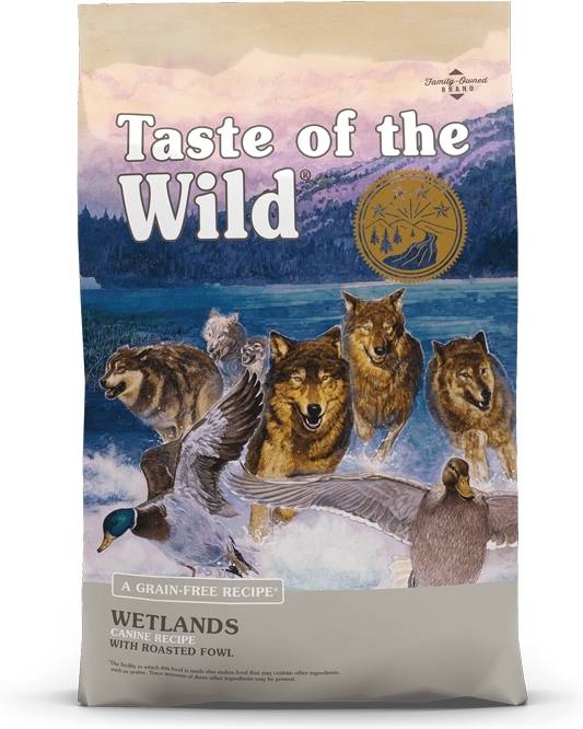 Taste Of The wild pienso para perros con pato asado 2 kg wetlands seco adulto