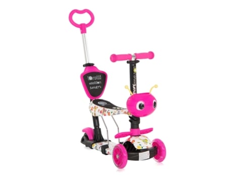 Scooter Infantil con Asiento y Encosto SMART PLUS by Lorelli borboleta rosa