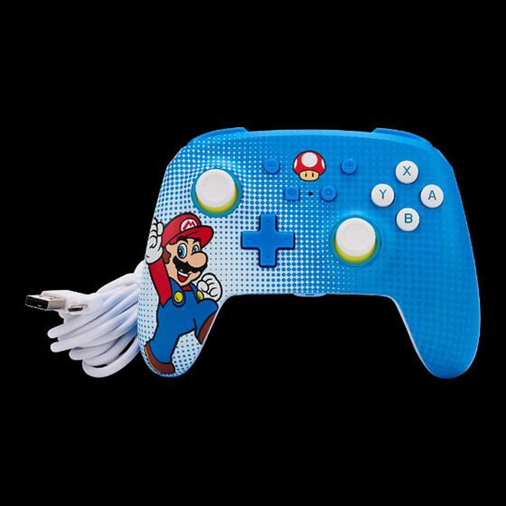 Mando Nintendo Switch POWER A Mario Pop Art (Nintendo Switch - Azul)