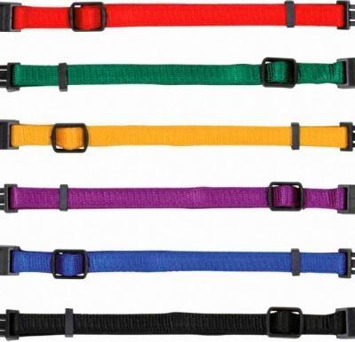 Collar para Perros TRIXIE Ajustable (Multicolor - 22-35x1cm - Nylon - 6 Un - M - Porte Medio)