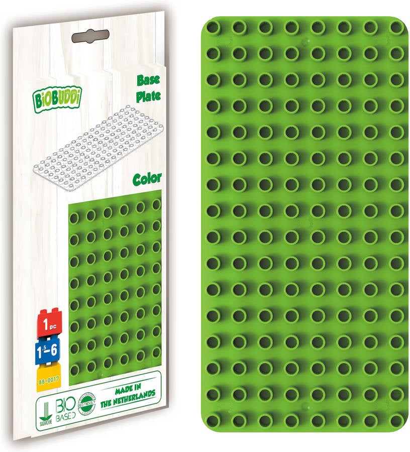 Para Construcciones Biobuddi bb0017 verde liberty house toysbiobuddi construction building baseplate placa de color bb0017green