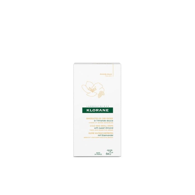 Crema Corporal KLORANE Cera Depilatória Rosto y Zonas Sensibles 6 Bandas