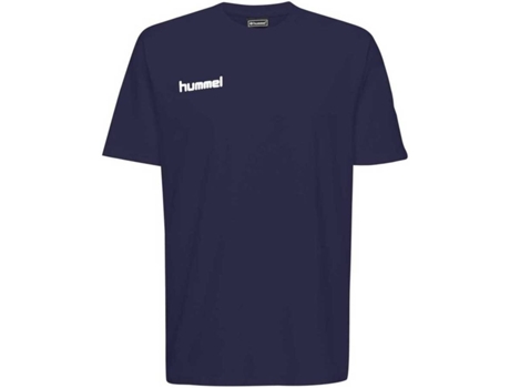 Camiseta de Hombre para Fútbol HUMMEL Go Algodón Azul (S)