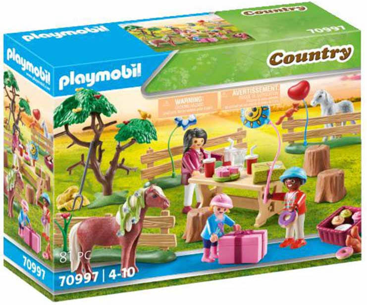 PLAYMOBIL PLAYMOBIL Country: fiesta de cumpleaños en granja (Edad Mínima: 4)