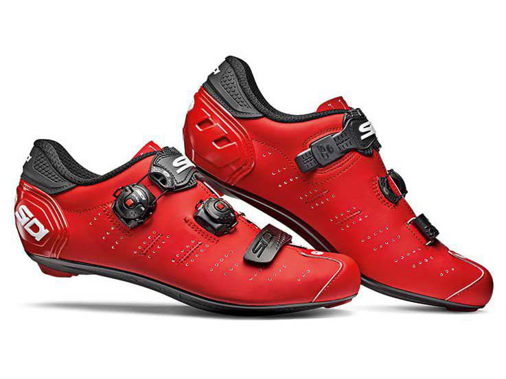 Zapatillas para Hombre SIDI Carretera Ergo 5 Rojo para Ciclismo (EU 47)