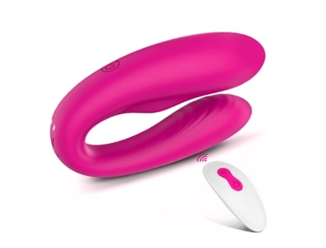 Vibrador de Punto Remoto gDo Clítoris Vibrador Recargable para Parejas Vibrador de Clítoris Femenino con 9 Vibraciones Intensas Rosa BISBISOUS