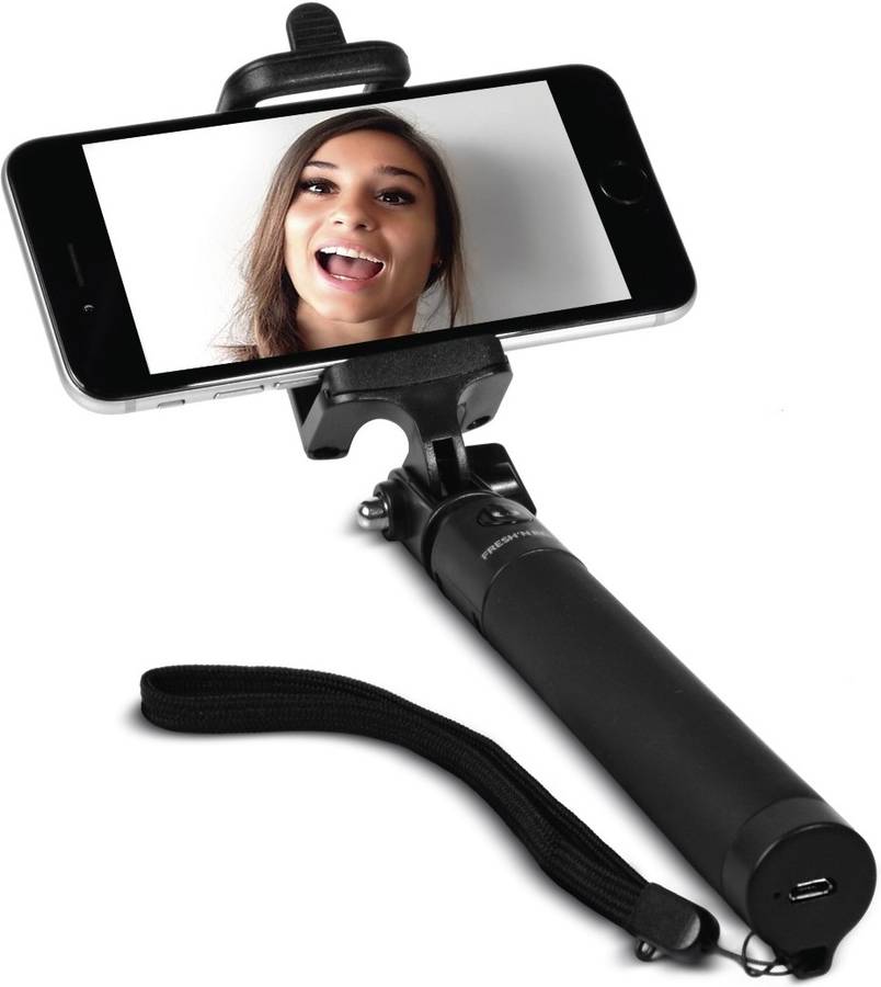 Selfie stick FRESH 'N REBEL Universal hasta 6'' Negro