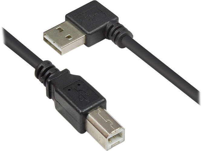 Cable USB ALCASA (USB - 50 cm - Negro)