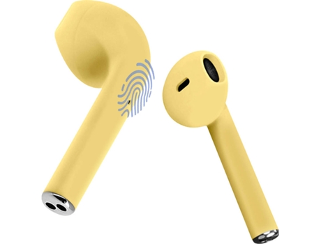 Auriculares Bluetooth True Wireless AVIZAR I12-TWS-YL (In Ear - Micrófono - Noise Cancelling - Amarillo)