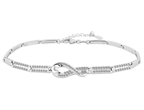 Pulsera en Plata de Ley 925 Bañado en Rodio 19.3 Cm